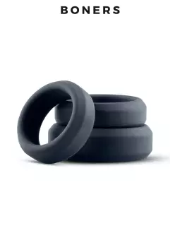 Kit de 3 anneaux de pénis larges - Boners