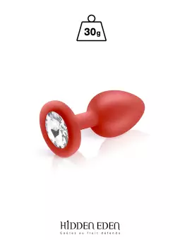 Plug bijou silicone rouge S - Hidden Eden