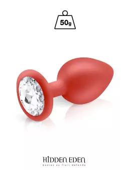 Plug bijou silicone rouge M - Hidden Eden