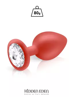 Plug bijou silicone rouge L - Hidden Eden