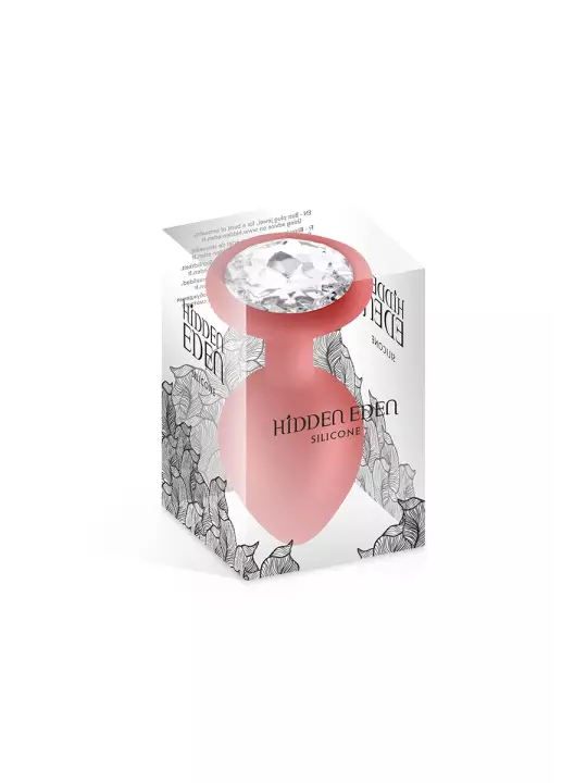 Plug bijou silicone rouge L - Hidden Eden
