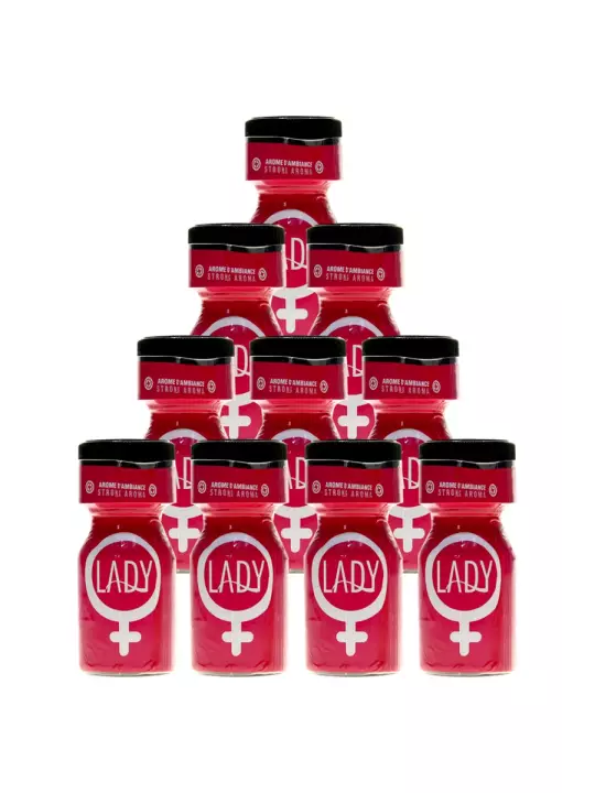 Pack 10 Poppers Lady 10ml