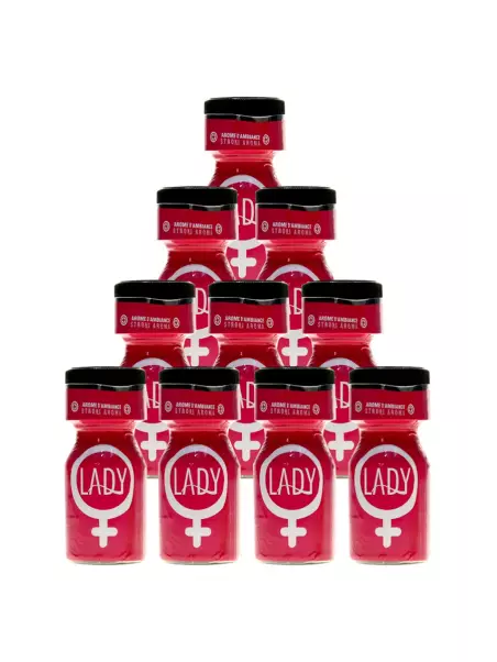 Pack 10 Poppers Lady 10ml