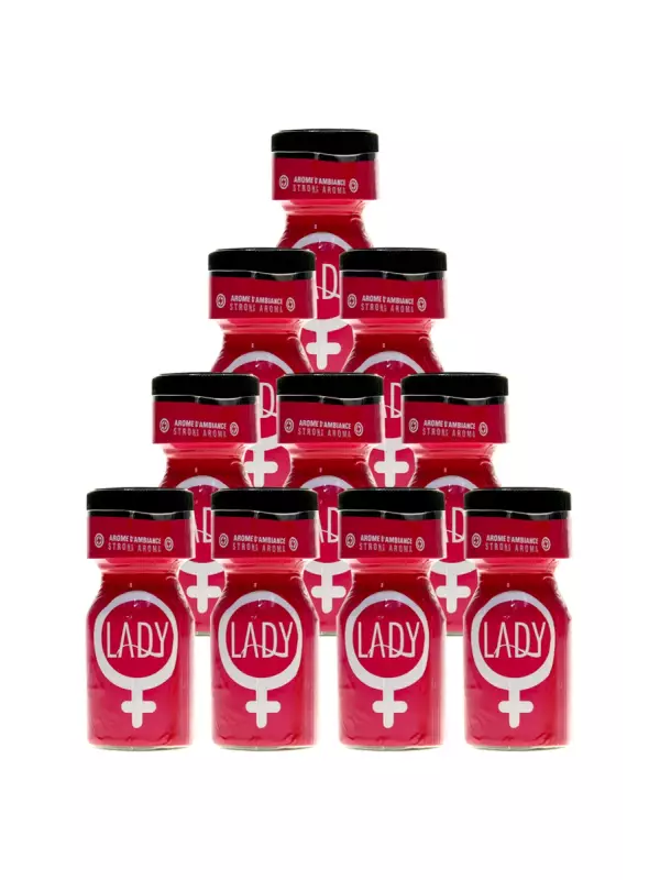 Pack 10 Poppers Lady 10ml