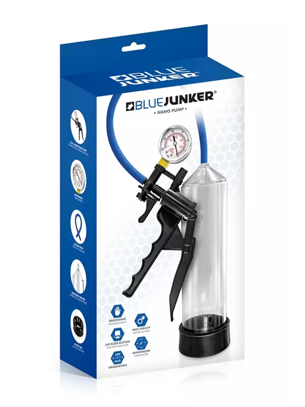 Développeur de pénis avec manomètre - Blue Junker