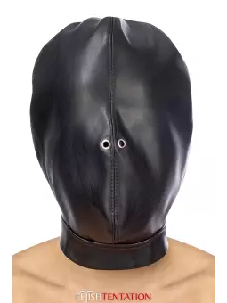 Cagoule BDSM fermée simili cuir - Fetish Tentation