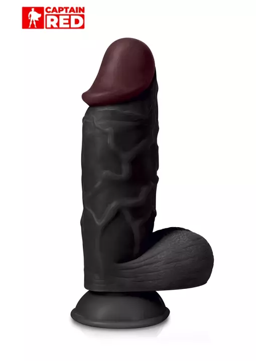 Gode XXL The Strong Black 26 x 6,5 cm - Captain Red