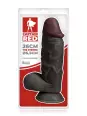 Gode XXL The Strong Black 26 x 6,5 cm - Captain Red