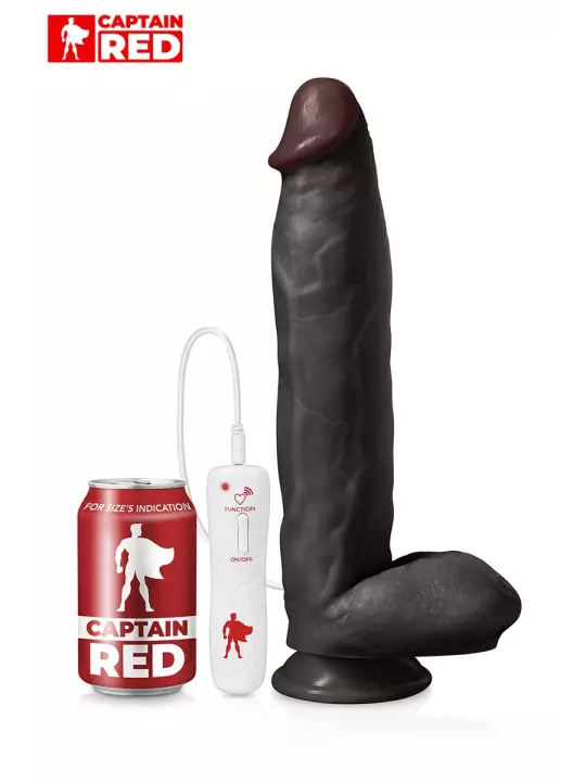 Vibro XXL The Power Black 31 x 6 cm - Captain Red