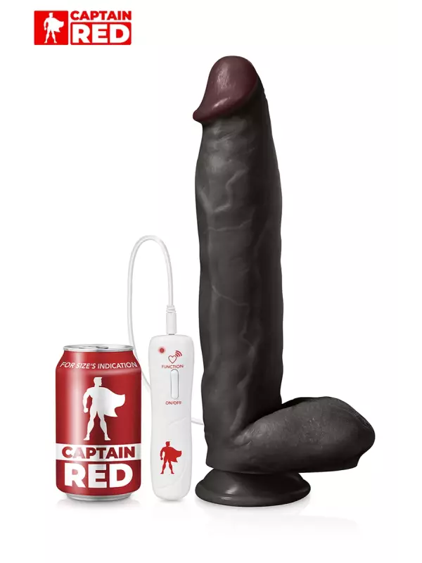 Vibro XXL The Power Black 31 x 6 cm - Captain Red