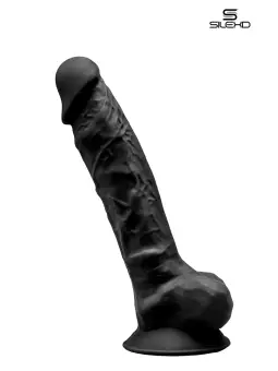 Gode double densité noir 20 cm - SilexD