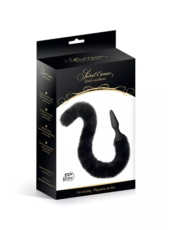 Plug noir queue de chat - Sweet Caress