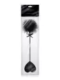 Tapette coeur avec pompon noir - Sweet Caress