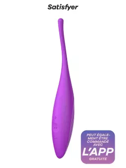 Stimulateur connecté Twirling Joy fuchsia - Satisfyer