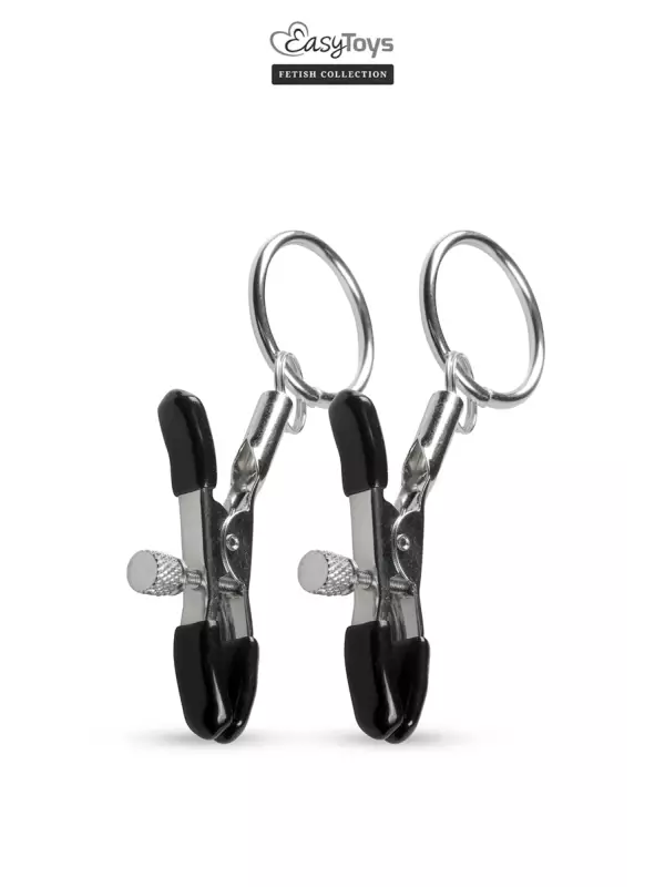 Pinces à tétons avec anneau - Easytoys Fetish Collection