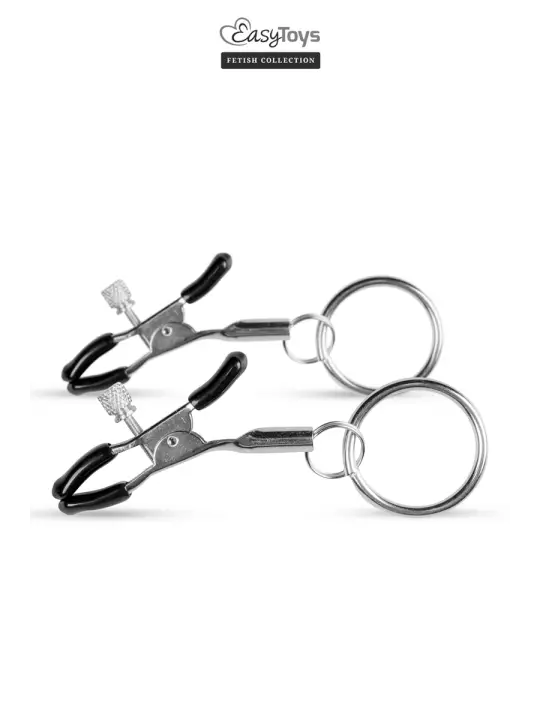 Pinces à tétons avec anneau - Easytoys Fetish Collection