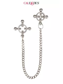 Pinces à tétons 4 points & chaine - Calexotics