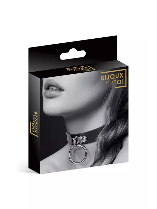Collier Fetish avec anneau - Bijoux Pour Toi