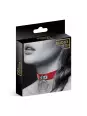 Collier Fetish rouge avec anneau - Bijoux Pour Toi