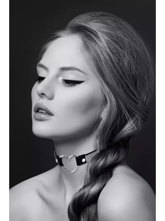 Collier strass et coeur - Bijoux Pour Toi