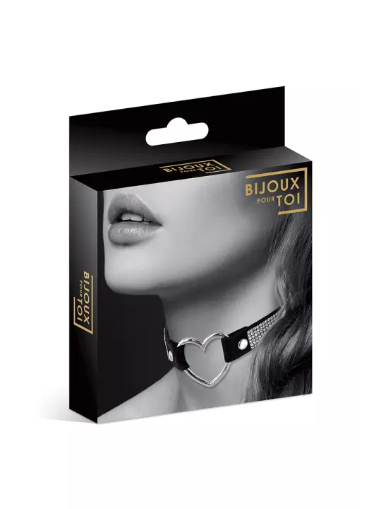 Collier strass et coeur - Bijoux Pour Toi