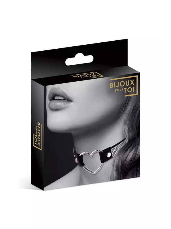 Collier strass et coeur - Bijoux Pour Toi
