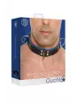 Collier Bondage Deluxe bleu et noir - Ouch!