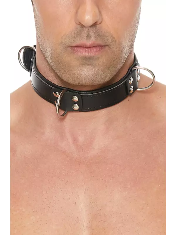Collier Bondage Deluxe noir - Ouch!