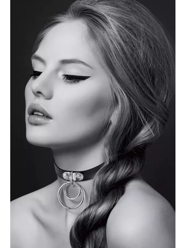 Collier Fetish avec double  anneau - Bijoux pour Toi