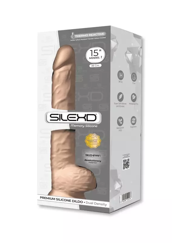 Gode XXL double densité 38 x 7 cm - SilexD