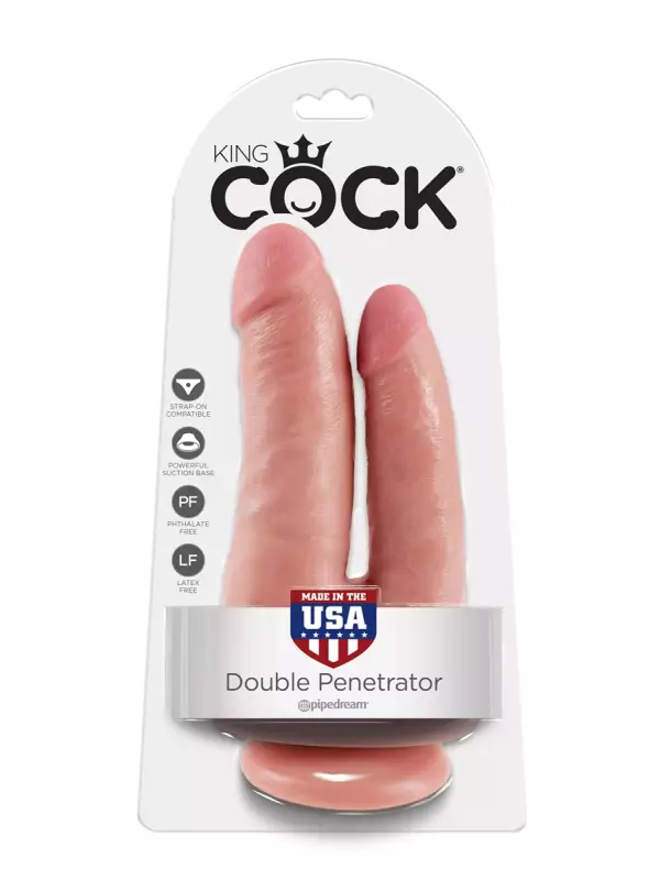 Gode double pénétration 15cm - King Cock