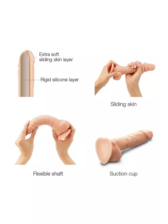 Gode double densité sliding skin XXL - Strap On Me Gode double densité sliding skin XXL - Strap On Me
