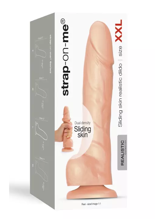 Gode double densité sliding skin XXL - Strap On Me Gode double densité sliding skin XXL - Strap On Me