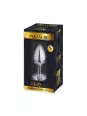 Plug métal bijou transparent S - Alive