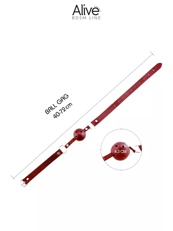 Baillon Discretion rouge - Alive