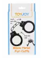 Menottes métal noires - Toy Joy