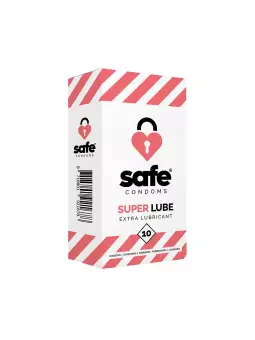 10 préservatifs Safe Super Lube