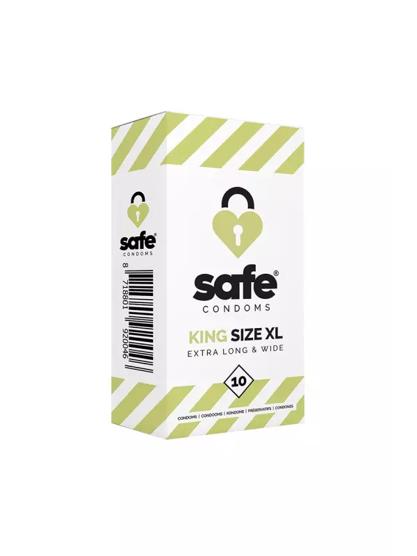 10 préservatifs Safe King Size XL