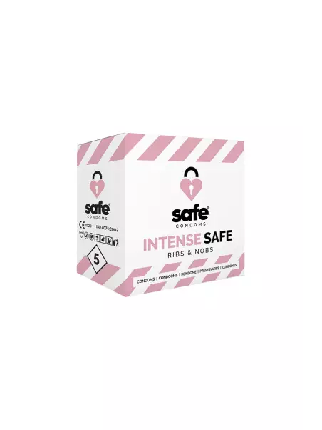 5 préservatifs Safe Intense