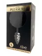 Plug métal Fluffy Twist S noir - Alive