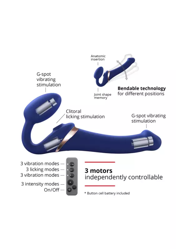 Strap-on-me Multi Orgasm bleu nuit S