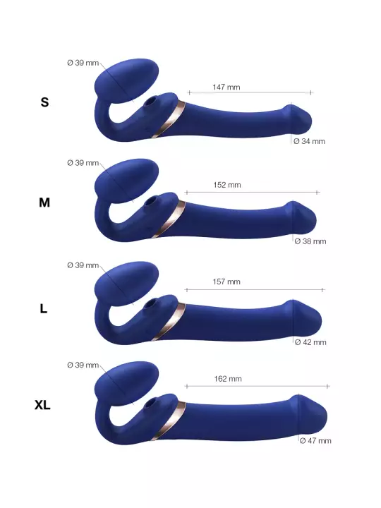 Strap-on-me Multi Orgasm bleu nuit L Strap-on-me Multi Orgasm bleu nuit L