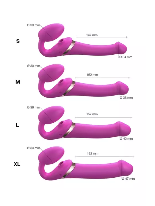 Strap-on-me Multi Orgasm Fuchsia L Strap-on-me Multi Orgasm Fuchsia L