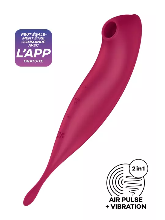 Stimulateur Satisfyer Twirling Pro+ Connecté rouge Stimulateur Satisfyer Twirling Pro+ Connecté rouge
