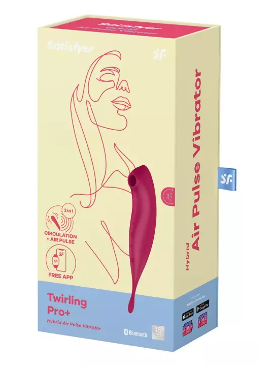 Stimulateur Satisfyer Twirling Pro+ Connecté rouge Stimulateur Satisfyer Twirling Pro+ Connecté rouge