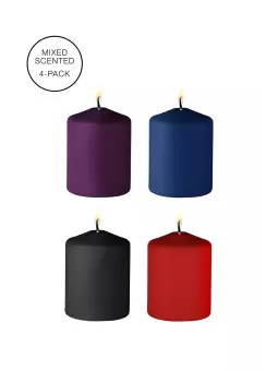 4 bougies SM parfums variés - Ouch!