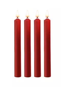 4 bougies SM rouges Large - Ouch!