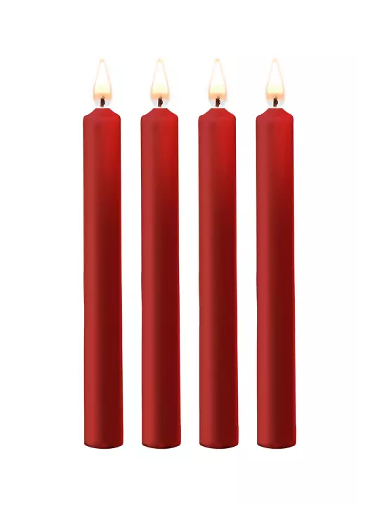 4 bougies SM rouges Large - Ouch!