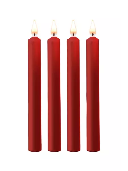 4 bougies SM rouges Large - Ouch!