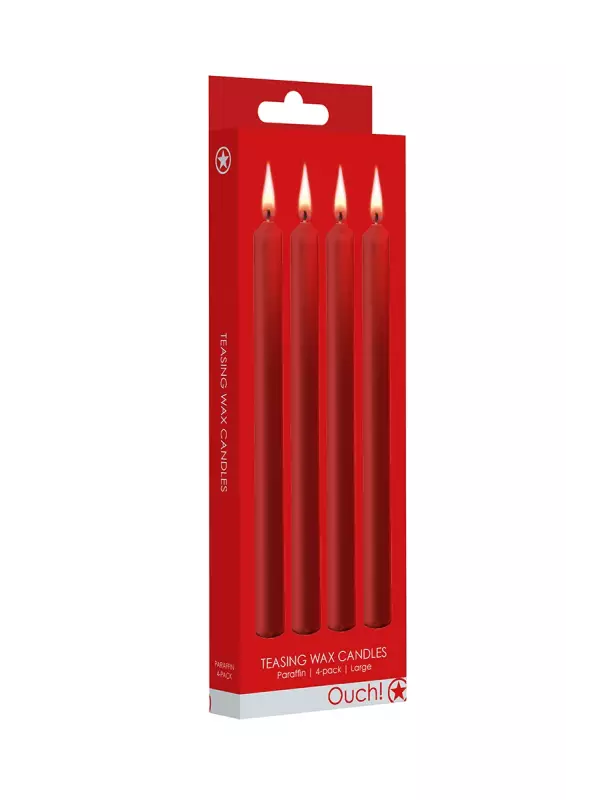 4 bougies SM rouges Large - Ouch!